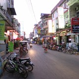 Phnom Penh  Street life in front of my hotel in Phnom Penh.