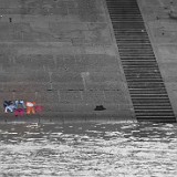 Phnom Penh  Laundry day at Tonle Sap river in Phnom Penh