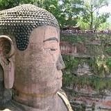 Big Head  Carved out of a rockwall, Leshan's Grand buddha ist just another reminder that Chinese have not only fallen to giantism resently, but have along history of doing so....