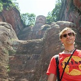 Leshan's Grand Buddha  From head to toe, the buddha is 71m tall...