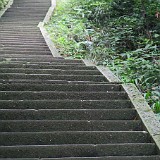 My Memories of Emei Shan: Stairs  If you climb Emei Shan from the bottom, which I did, you will have to master 2500m of altitude, and it is all stairs! With an average height of 15cm per step this makes around 17'000 steps, so this image will be your most present memory of the mountain. Stairs acutally haunted me in my dreams for a while after this climb :-)