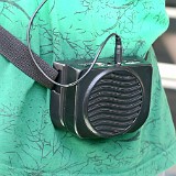 Quintessential Chinese: Tourguide's Speaker  As if the chinese way of chatting in large groups wouldn't be noisy enough, EACH chinese tourguide carries his own little amplifier and speaker system on him, of course ALWAYS set to full volume. These guys manage to talk without a break for an unlimited amount of time. Combinded with the fact, that tourist places are often flooded by several tourgroups at a time, this leads to an almost unbearable noise in these places. Funnily enough, english speaking tourguides often don't use the speaker, and therefore are - partly to the surrounging noise and partly to the often strong chinese accent - usually hard do impossible to understand. Well, this seems to be the fait of a foreign tourist in china.....