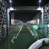 Passing the Dam  A highlight of the trip was pasing through the five lock chambers of the three gorges dam, which takes around 3 hours.