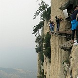 Plank Walk  Besides the natural beatuy of the place, this is the main attraction on the mountain - the "Plank Walk", a via ferrata in a 1000 m vertical wall.