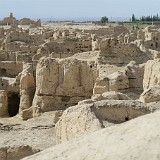 Jaohe Ancient Desert City  The ancient city of Jaohe was built more than 1600 years ago - mainly out of mud / adobe. The fact that it has largely been preserved over such a long period of time is an impressive prove of how dry the area here (in Turpan) is.