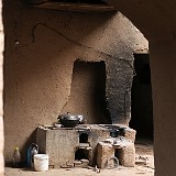 Traditional Uighur Kitchen in Tuyoc  What looks like a still life is actually the kitchen of an Uighur family in the (somewaht touristy but still authentical) village of Tuyoc.