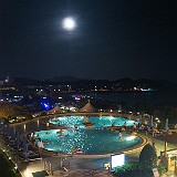 Chiina Beachlife  As the chinese don't like the sun, the pool is virtualy abandoned during the day, but fills up at night... with children, that is.