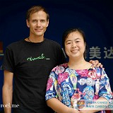 Graduation  The second official foto from school was my "graduation foto" - it took me just one week to graduate ;-) Becky, on my side, was my teacher for the week and did a great job, making the best out  of the few days I had at school.