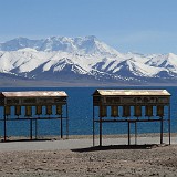Prayer Wheels at Namtso Lake