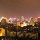 High Power City  In Chai Jing's documentary "Under the Dome  - Investigating China's Smog" (very informative, check it out!) it is said, that 60% of Chinas smog is caused by coal and oil power plants. Looking at Kunming at night, it's easy to identify at least one way to save some energy...