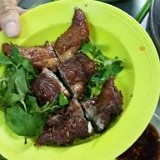 Food Experiments I  Hmm, looks tasty, but what is it? It's a field mouse - a delicacy in the region... and it was tasty :-)