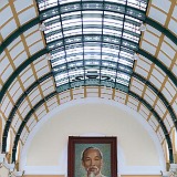 Ho Chi Minh  Ho Chi Minh, father of the united (and communist) Vietnam, is omnipresent in the country, here at the beautiful central post office in HCMC.