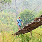 Hike to Tiger Falls  The area around Dalat is full of lush, green pine forests and hiking a day was a beautiful experience (even if not all of the bridges we had to cross where 100% trustworthy)